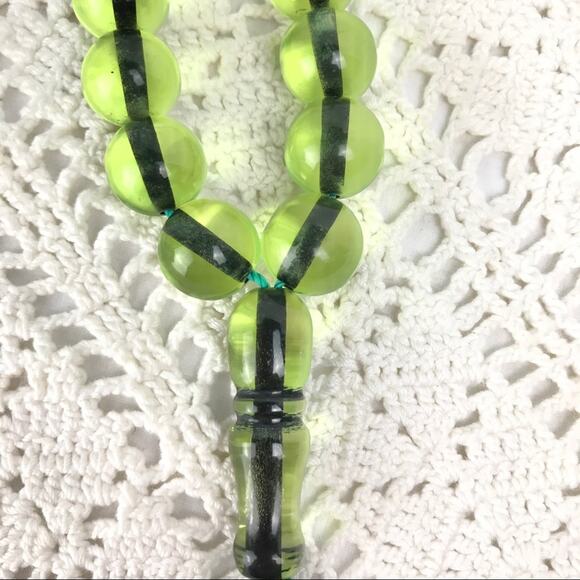 Vintage Middle Eastern Prayer Beads Green Eagle - Picture 2 of 6